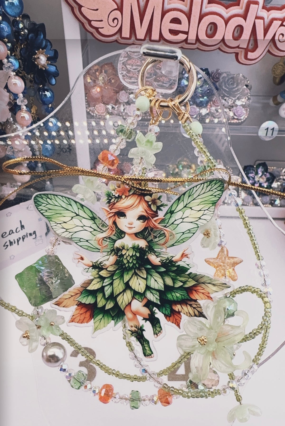 Fairy style phonechains-High quality all kinds of  DIY phone chains