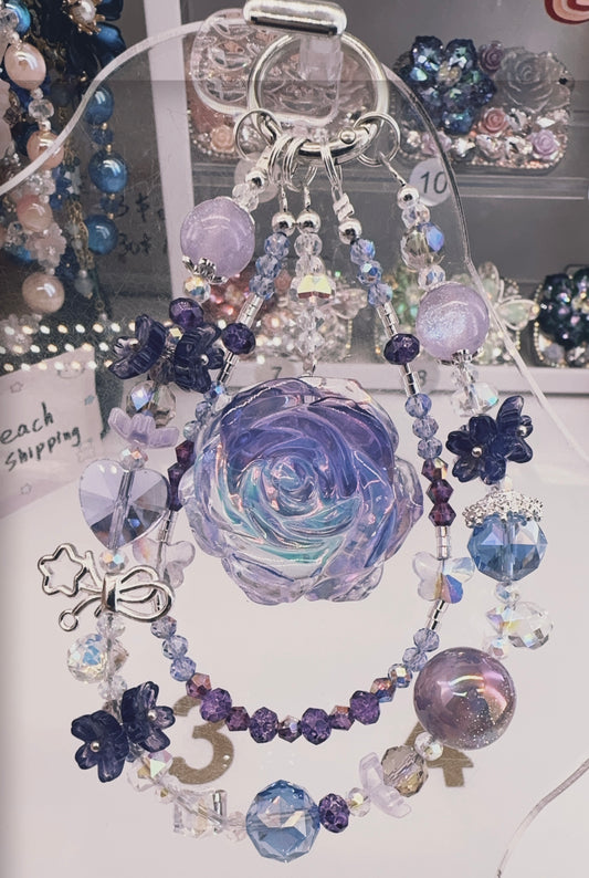 Luminous Flower style phonechains -High quality all kinds of  DIY phone chains