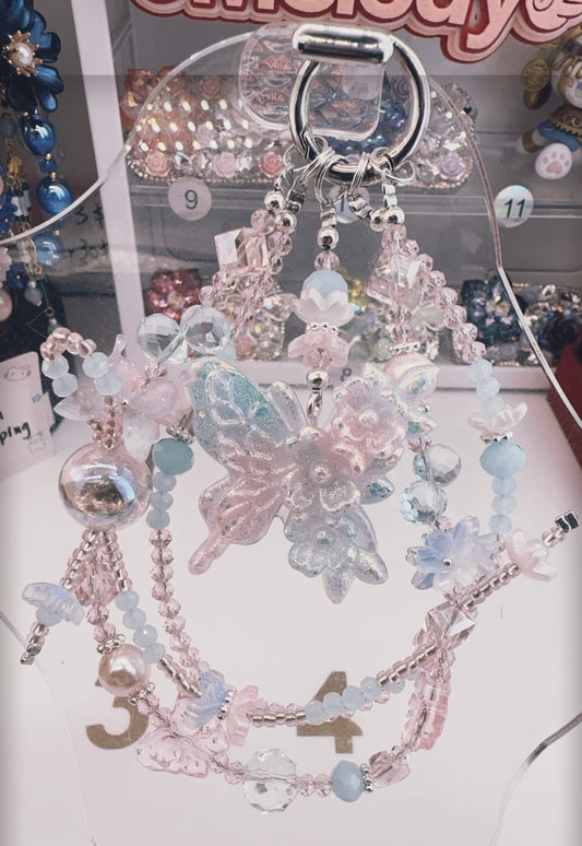 Butterfly style phonechains -High quality all kinds of  DIY phone chains